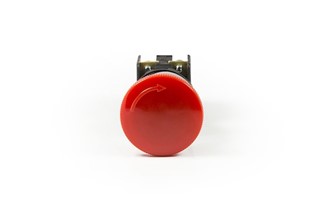 KB Serisi Plastik 1NO+1NC Acil Stop 40 mm Çevirmeli Kırmızı 22 mm Buton
